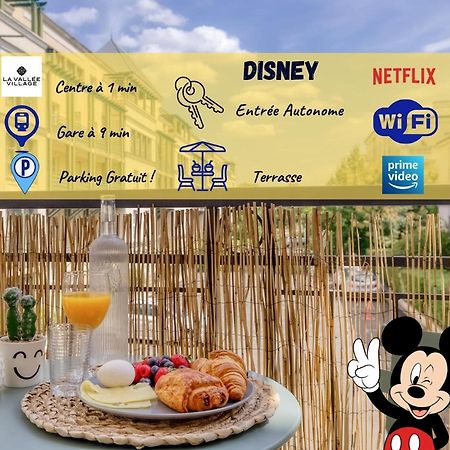 Le Bleu, Tres Bien Situe 1Mn Centre Commerciale, Disney Parking Gratuit سيري المظهر الخارجي الصورة