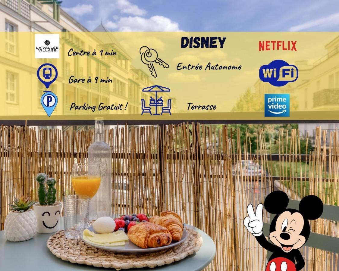 Le Bleu, Tres Bien Situe 1Mn Centre Commerciale, Disney Parking Gratuit سيري المظهر الخارجي الصورة